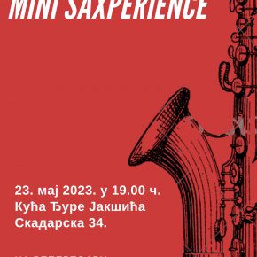 Концерт саксофониста у Кући Ђуре Јакшића
